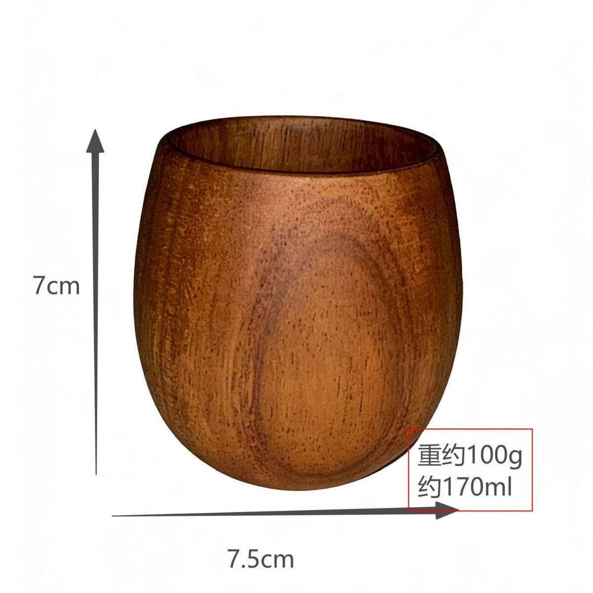 Premium Jujube Wood Belly Cup – Charcoal-Fired Japanese Style - Julia M LifeStyles