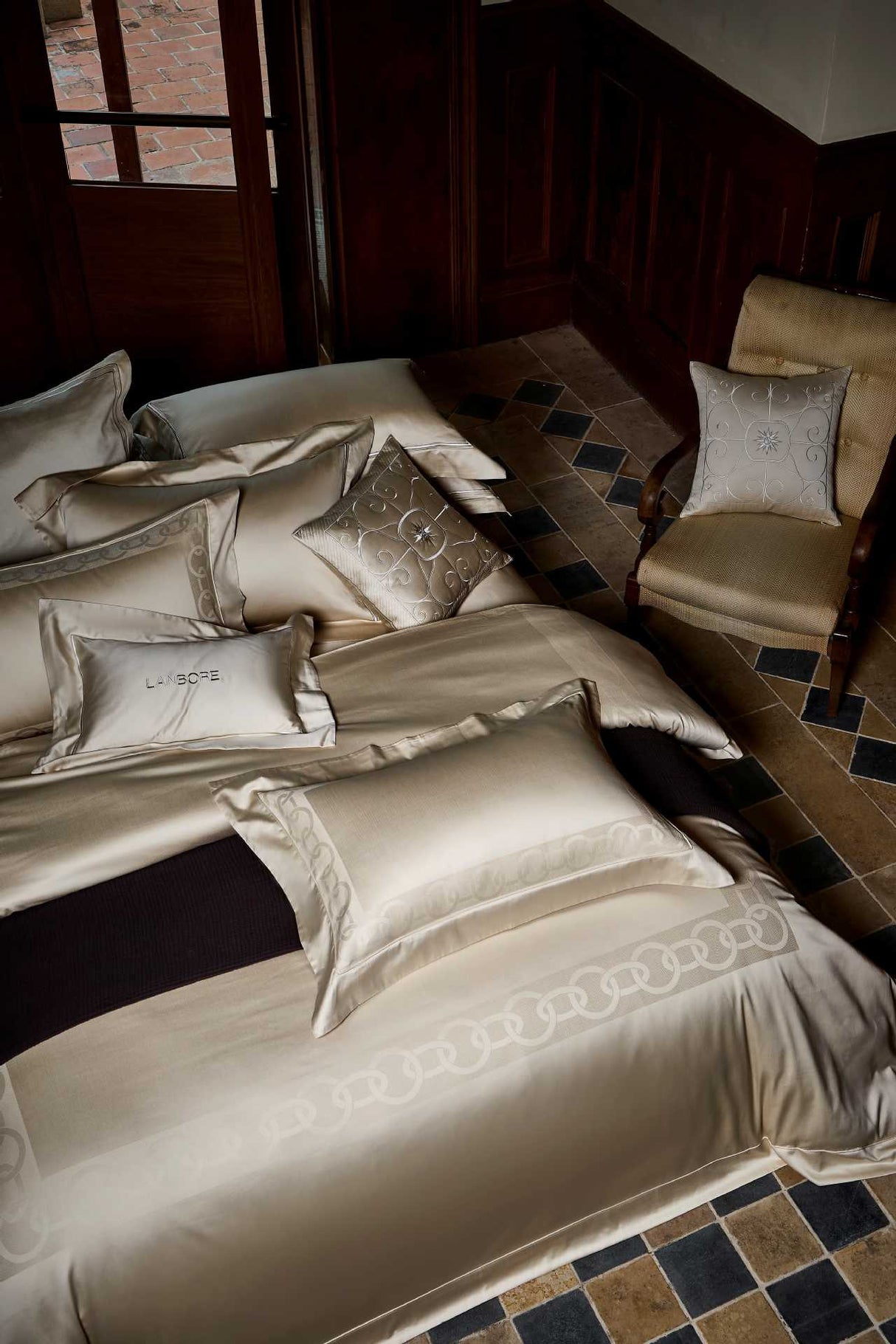 Julia M Lifestyles™ Château Lace Jacquard Bedding Collection