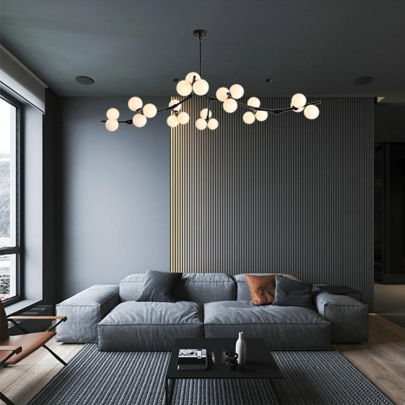Modeling Chandelier Glass Magic Bean Molecular Lamp - Julia M LifeStyles
