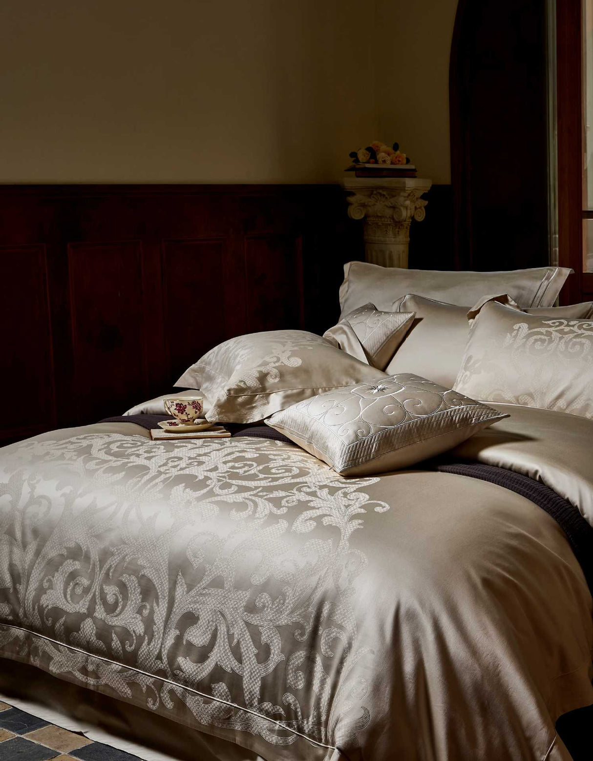 Julia M Lifestyles™ Château Lace Jacquard Bedding Collection