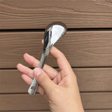 Retro Hammer Point Spoon Stainless Steel Hammer Pattern Spoon Commercial Thickened Spoon Creative Eating Spoon Good-looking Dessert Spoon Julia M LifeStyles
