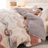 Antarctic People Luxe Winter Lambskin Quilt - Thickened Milk Fiber Duvet for Ultimate Comfort Julia M Home & Kitchen