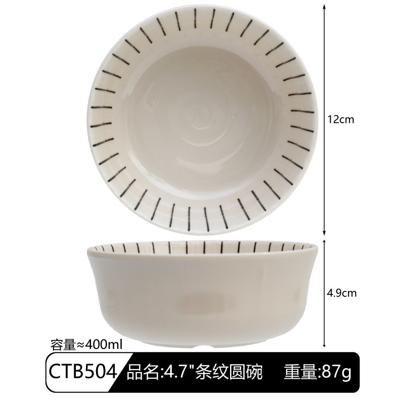 Creative Japanese Melamine Tableware Wholesale Japanese Restaurant Commercial Ramen Bowl Hot Pot Restaurant Rectangular Sushi Flat Plate