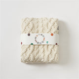 High-End Off-White Knitted Blanket