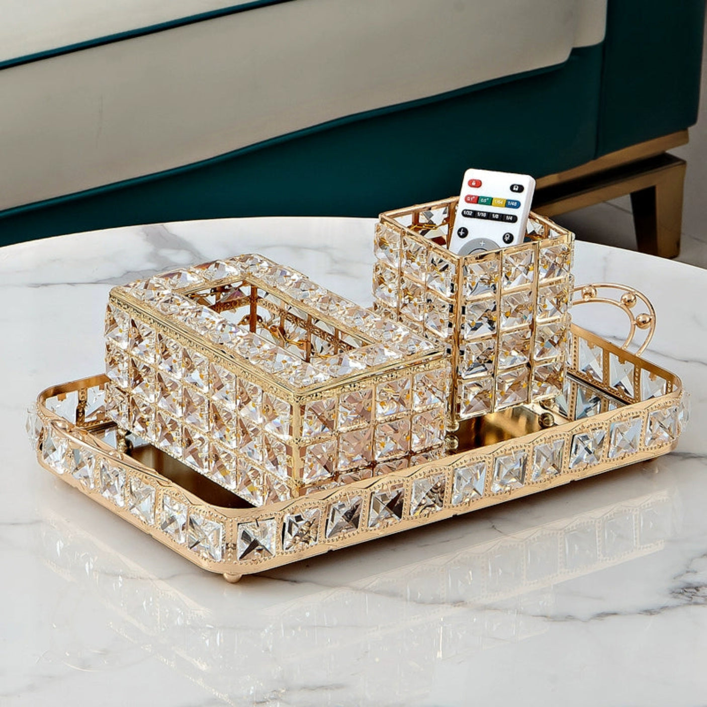 Elegant Crystal Tissue Box - Upgrade Your Space - Julia M LifeStyles