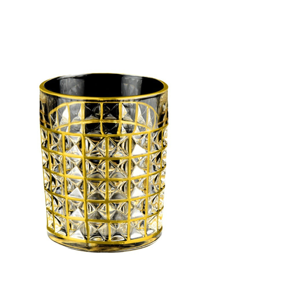 Gilded Hour Whiskey Glass