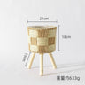 Nordic Solid Wood Rattan Flower Stand and Storage Rack - Julia M LifeStyles