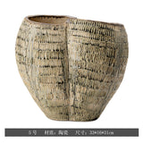 Hand-Painted Ceramic Vase – Wabi-Sabi Inspired Decorative Flower Vessel for the Home