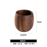 Wooden Whiskey Belly Cup, Jujube Wood Belly Cup, Japanese-Style Wooden Cup, Charcoal-Fired Belly Cup, Carbonized Beer Cup, Wooden Cup
