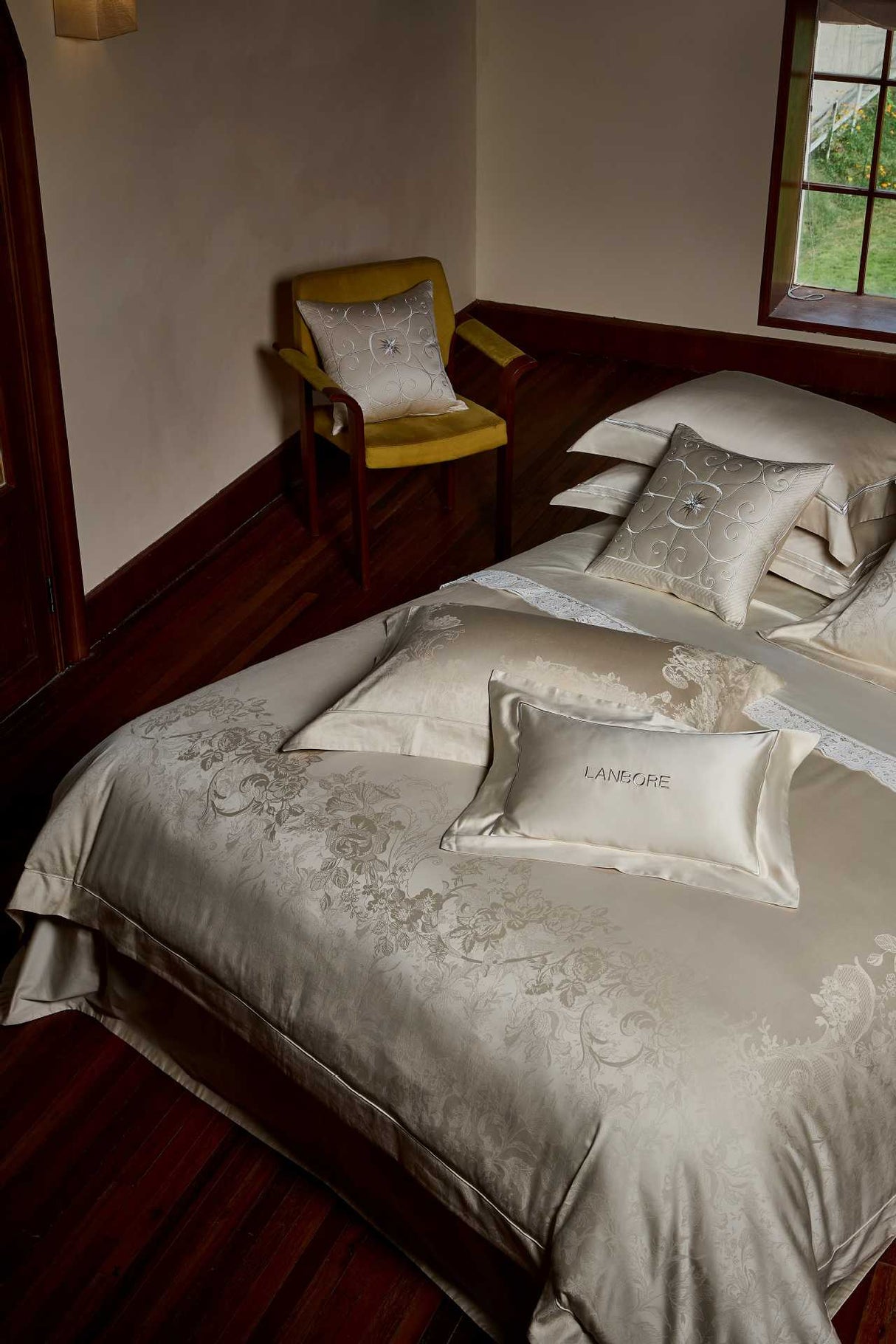 Julia M Lifestyles™ Château Lace Jacquard Bedding Collection