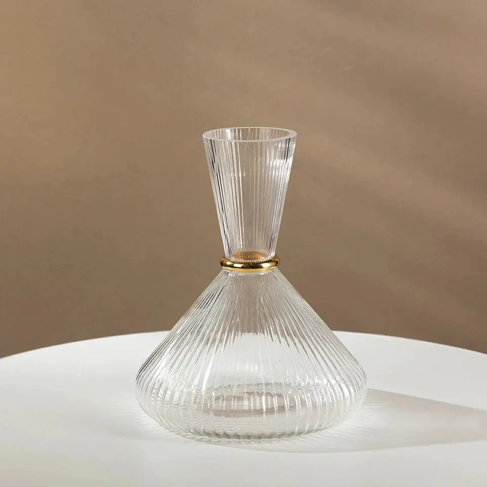 Vertical Grain Gold Waistline Goblet Champagne Glass Cocktail Glass Vertical Grain Water Cup Suit Electroplated Gold Creative Wine Ware Julia M Home & Kitchen