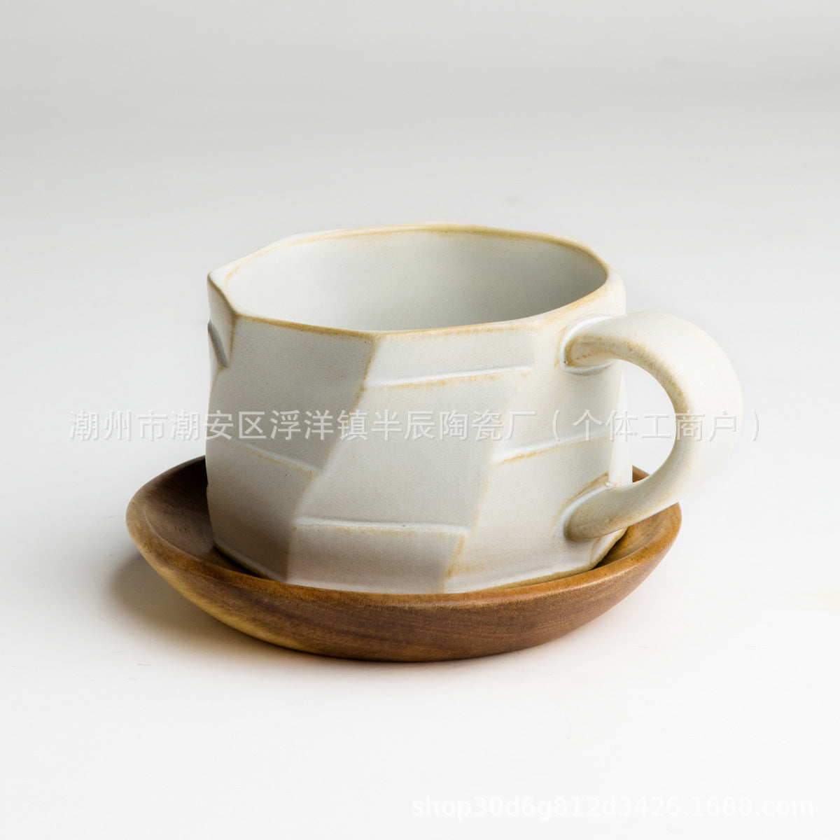 Ceramic dirty coffee cup Japanese retro ins high-end exquisite personalized latte Garland mug 240ml