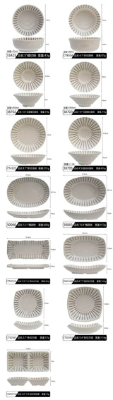 Creative Japanese Melamine Tableware Wholesale Japanese Restaurant Commercial Ramen Bowl Hot Pot Restaurant Rectangular Sushi Flat Plate
