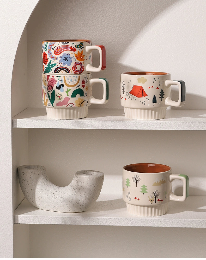 Elegant Bear Valley Ins Style Ceramic Mug