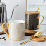 Florence Exquisite European-Style Bone China Mug with Lid and Spoon Julia M LifeStyles