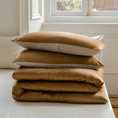 High-end Lanjing Tencel Ice Silk Bed Sheet Single Piece Silky Quilt Cover Single Double Pillow Case Bed Cover for Household