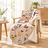 Scandinavian Winter Luxe Coral Fleece Throw Blanket Julia M LifeStyles