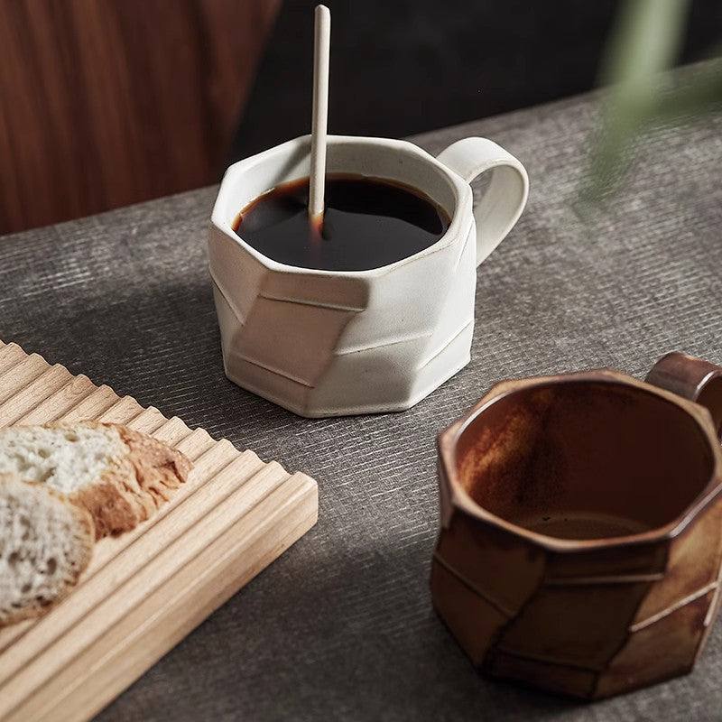 Exquisite Japanese Retro Ceramic Latte Garland Mug - 240ml - Julia M LifeStyles
