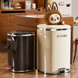 Elegant Foot-Operated Trash Can with Lid by Julia M LifeStyles Julia M Home & Kitchen