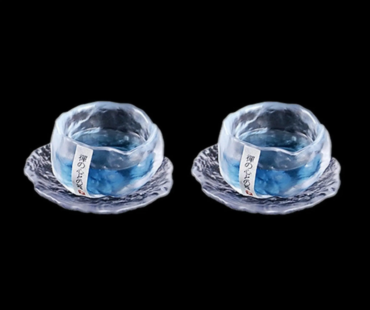 Handmade Retro Japanese Style Mini Glass Tea Cup Julia M Home & Kitchen