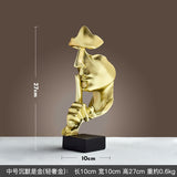 Cross-border Hot Mask Abstract Character Resin Ornaments Living Room Coffee Table Wine Cabinet Statue High-end Home Decorations