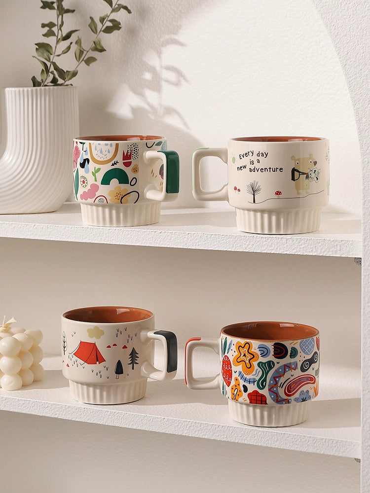 Elegant Bear Valley Ins Style Ceramic Mug