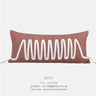 Modern Silent Cotton Rope Woven Long Waist Pillow Sofa Pillow Model Room Decorative Cushion Black Beige
