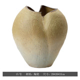 Hand-Painted Ceramic Vase – Wabi-Sabi Inspired Decorative Flower Vessel for the Home