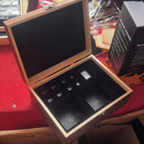 Whiskey Ice Stone Wooden Box Set, Carbonized Jujube Wood Cup Combination, Stainless Steel Ice Stone Complete Gift Box Set