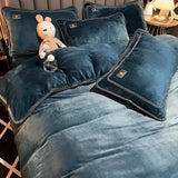 Luxurious Milk Fiber 4-Piece Flannel Bedding Set for Winter Julia M LifeStyles