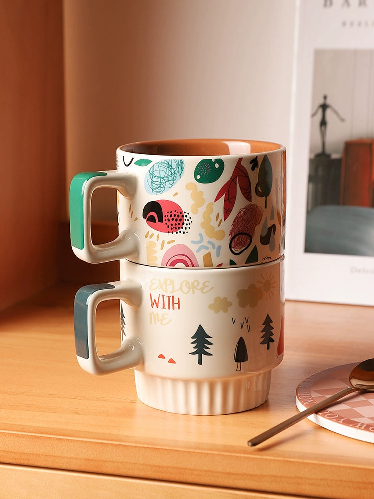 Elegant Bear Valley Ins Style Ceramic Mug