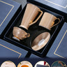 European Porcelain Coffee Cup & Saucer Set – 4-Piece British Afternoon Tea Gift Set