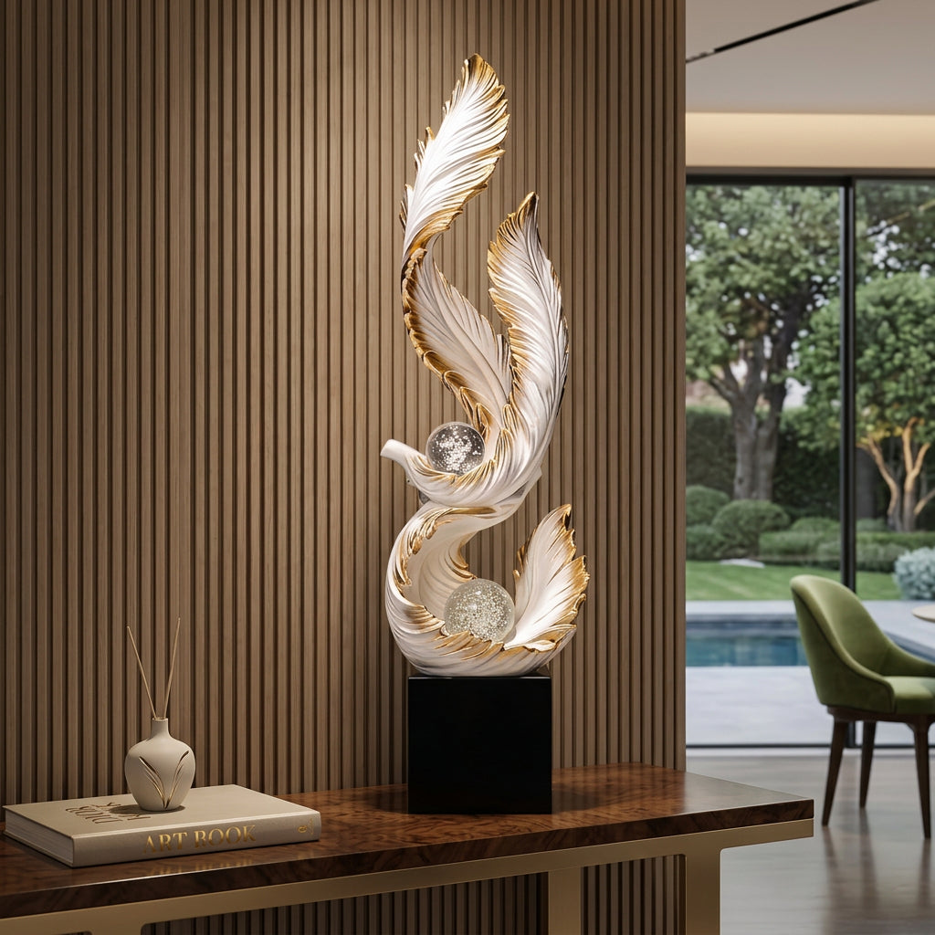 Plume Feather Statement Ornament
