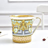 350ml Large Mouth Ceramic Mug Bone China for Office Couple Breakfast Milk Cup Premium Tea Cup Boss Cup