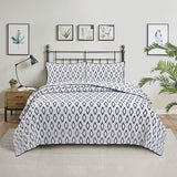 Simple pure cotton bed cover three-piece Nordic double summer cool air conditioning quilt active printing and dyeing breathable comfortable Four Seasons blanket