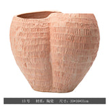 Hand-Painted Ceramic Vase – Wabi-Sabi Inspired Decorative Flower Vessel for the Home