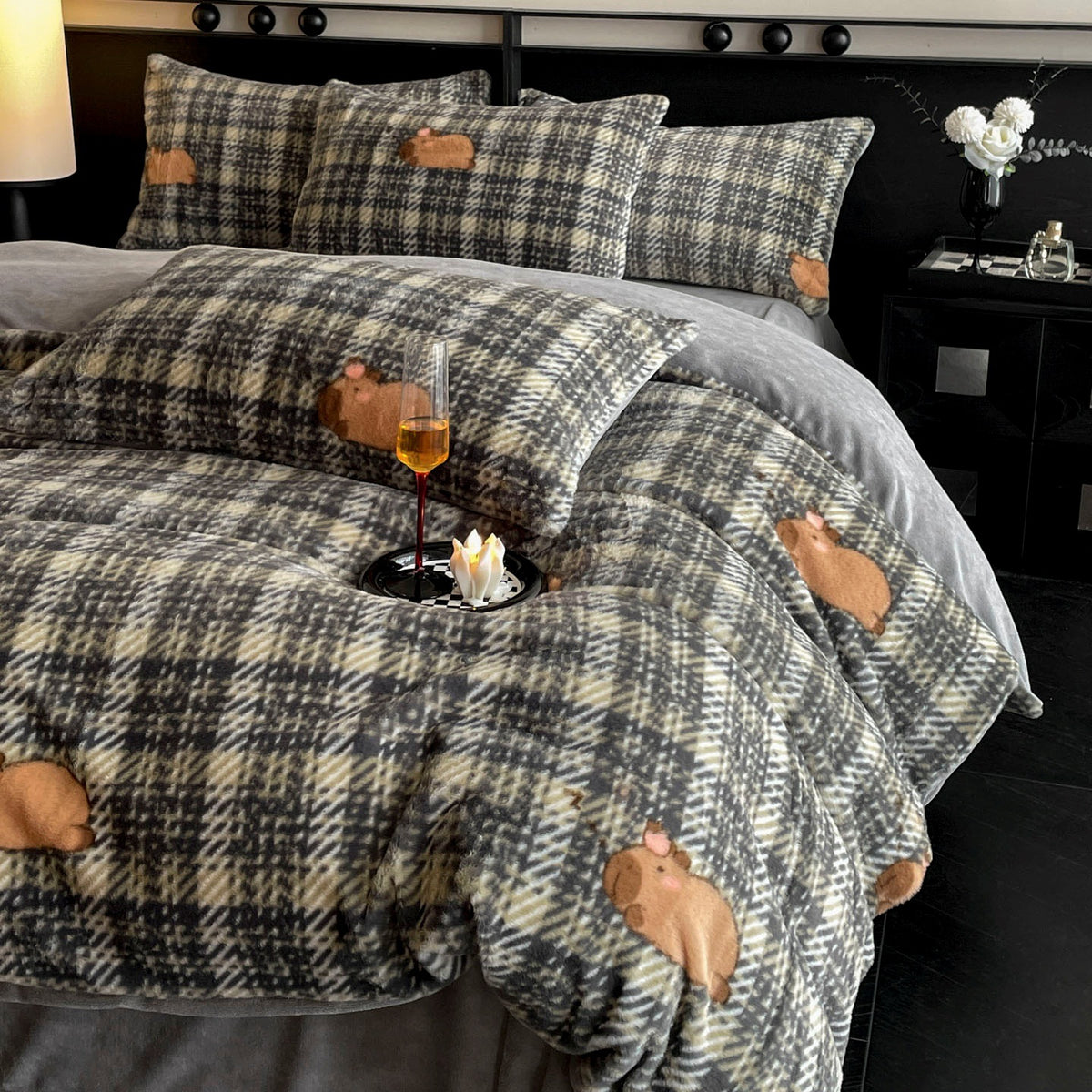 Velvet Reverie Four-Piece Bedding Set