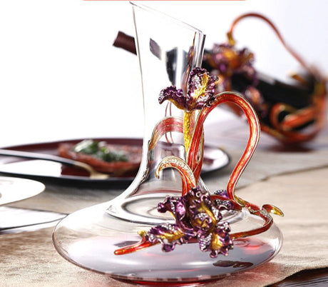 Luxury Crystal Red Wine Decanter Set with Cups by Julia M Home & Kitchen Julia M LifeStyles