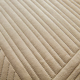 Fleece-Lined Quilted Bed Cover Set for Cozy Elegance