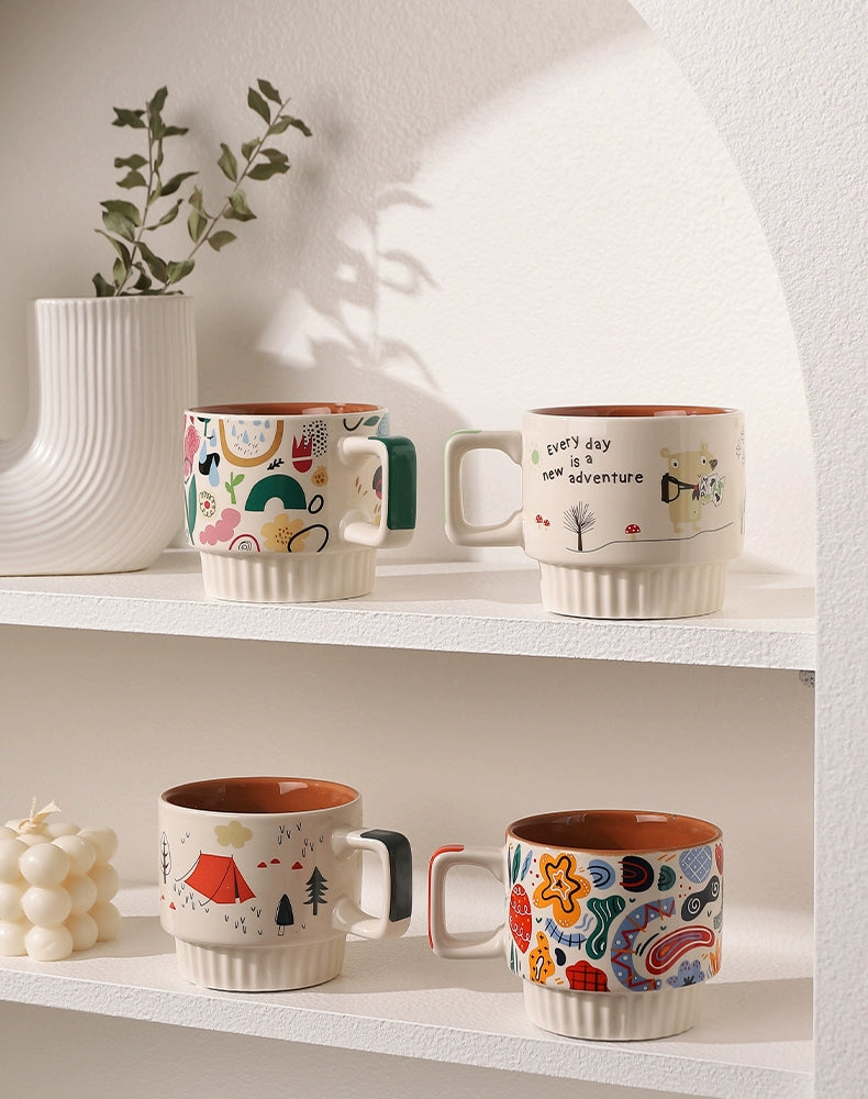 Elegant Bear Valley Ins Style Ceramic Mug