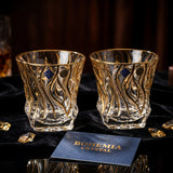 Aurelia Gold-Accent Whiskey Glasses