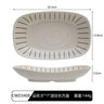 Creative Japanese Melamine Tableware Wholesale Japanese Restaurant Commercial Ramen Bowl Hot Pot Restaurant Rectangular Sushi Flat Plate