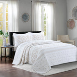 Simple pure cotton bed cover three-piece Nordic double summer cool air conditioning quilt active printing and dyeing breathable comfortable Four Seasons blanket