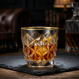 Gilded Hour Whiskey Glass