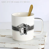 Florence Exquisite European-Style Bone China Mug with Lid and Spoon Julia M LifeStyles