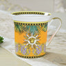 350ml Large Mouth Ceramic Mug Bone China for Office Couple Breakfast Milk Cup Premium Tea Cup Boss Cup