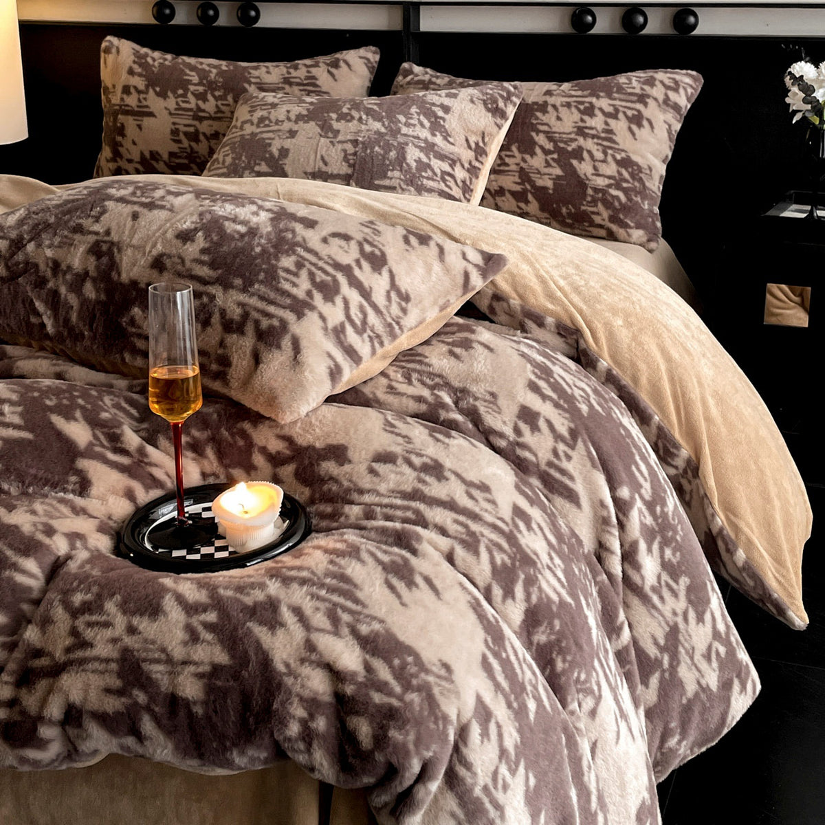 Velvet Reverie Four-Piece Bedding Set