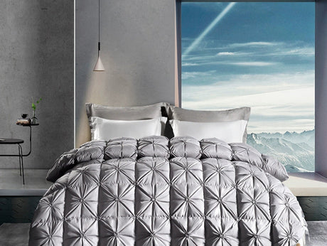 Italy Import Silk Duvet 95 White Goose down Quilt Winter Quilt Thickened Heattech Mute Floor Heating Air-Conditioning Quilt Julia M LifeStyles
