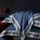Premium Pima Cotton 4-Piece Bed Sheet Set in Geometric Design