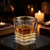Gilded Hour Whiskey Glass
